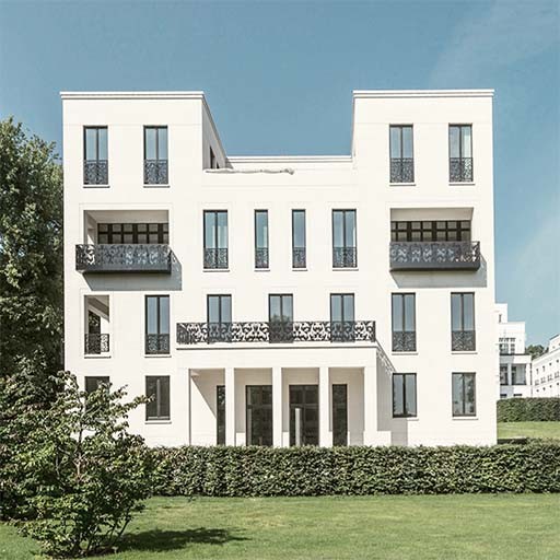 Eine Fassadenansicht in den Sophienterrassen