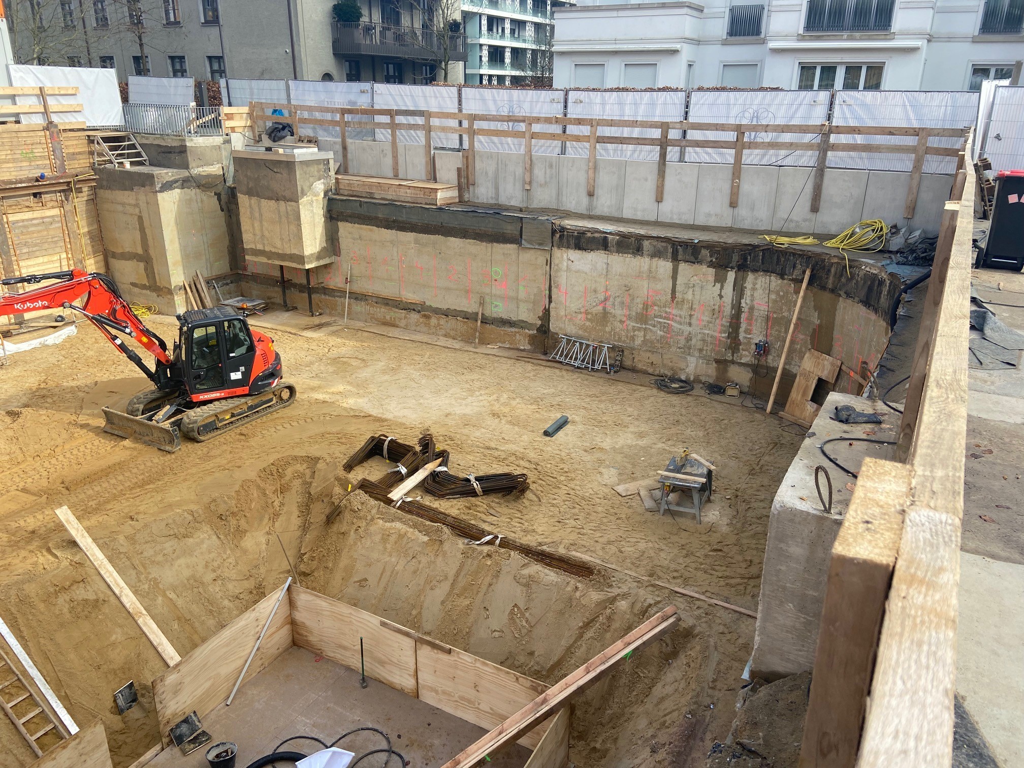 Baustellenfoto der Sophie in den Sophienterrassen im September 2024