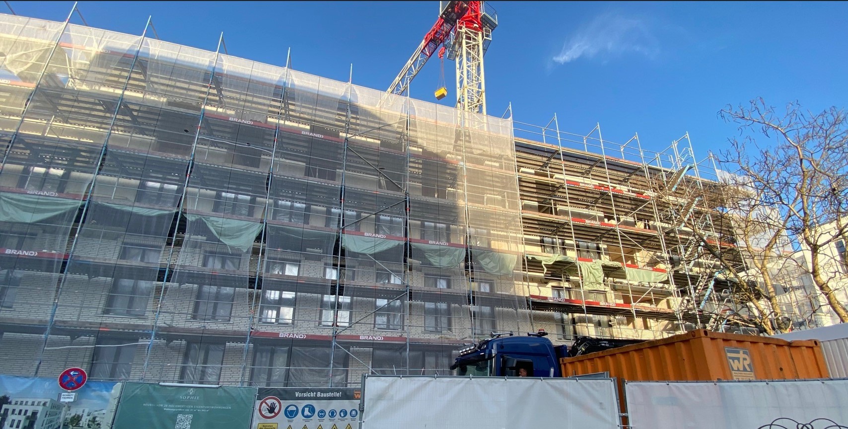 Baustellenbild der Sophie in Hamburg