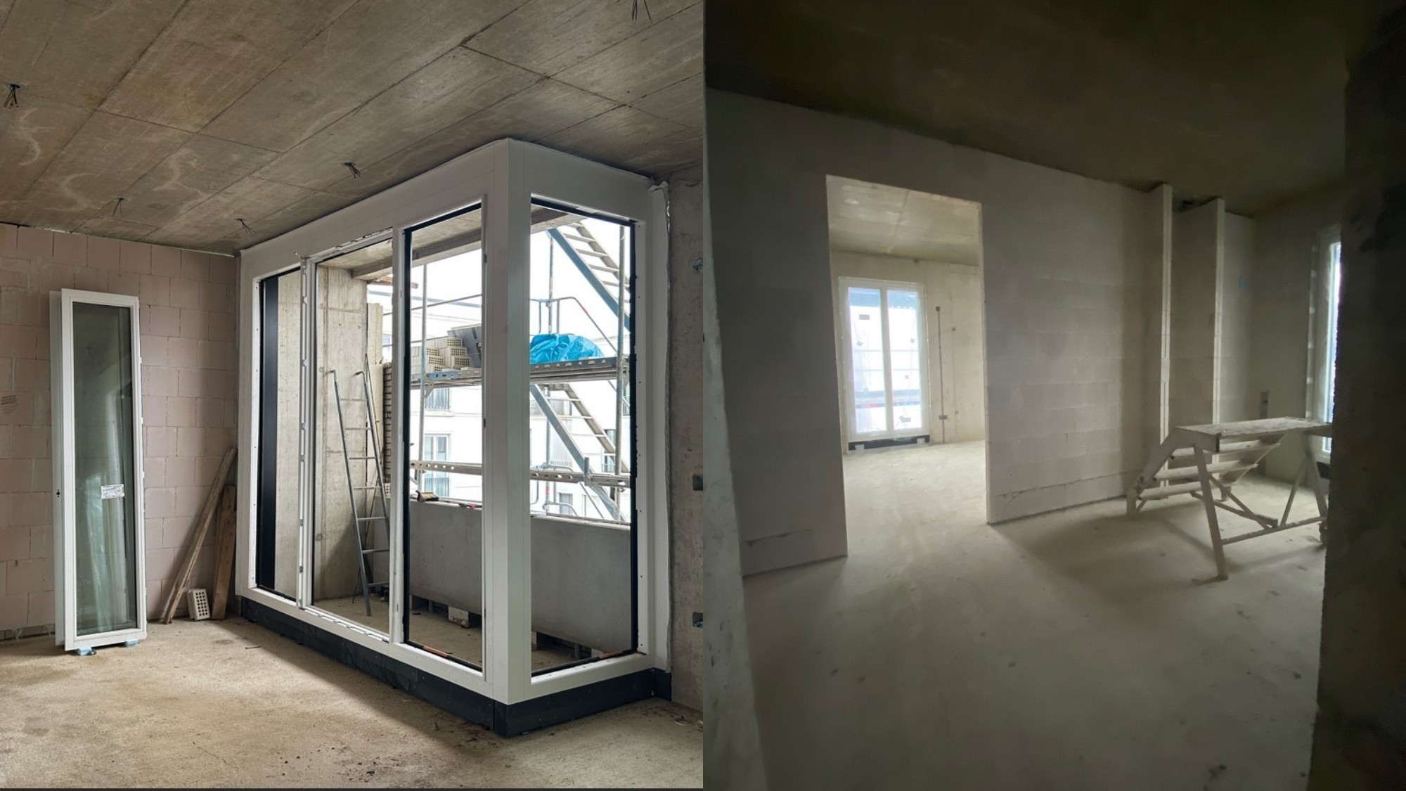 Bodentiefe Fenster in der Sophie