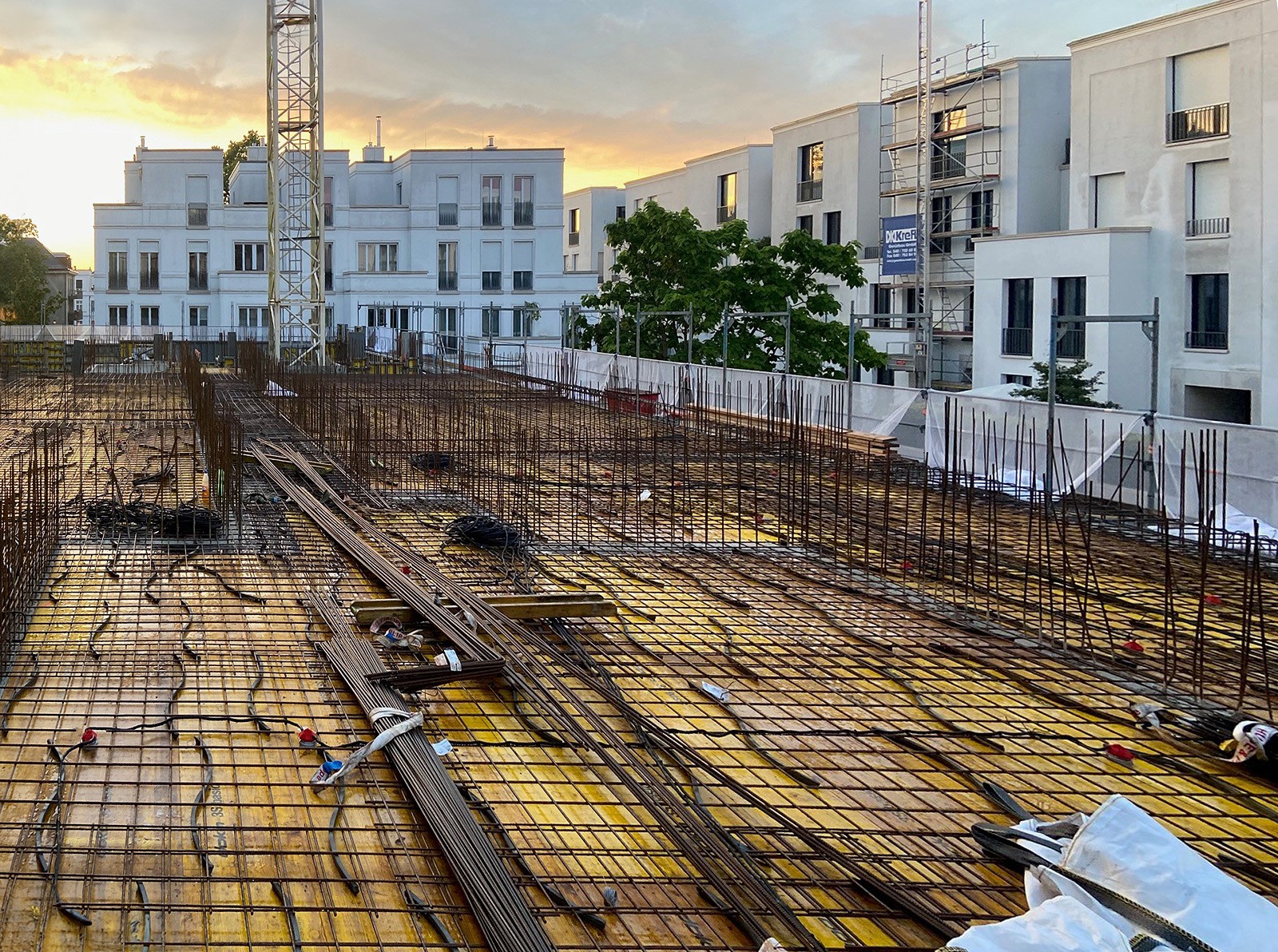 Die Baustelle der Sophie in den Sophienterrassen in Hamburg Harvestehude im September 2024