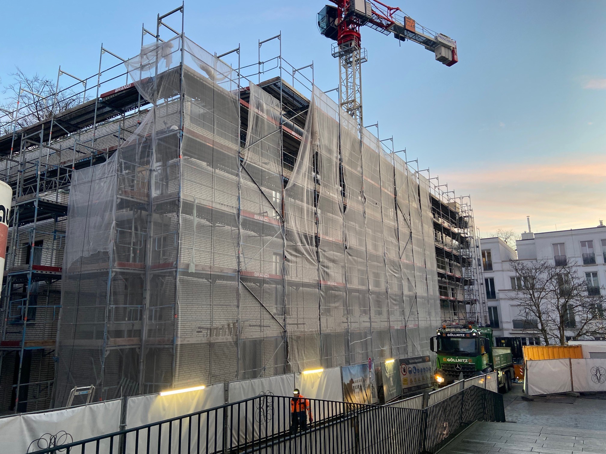 Darstellung des Baufortschritts an der Sophie in Hamburg