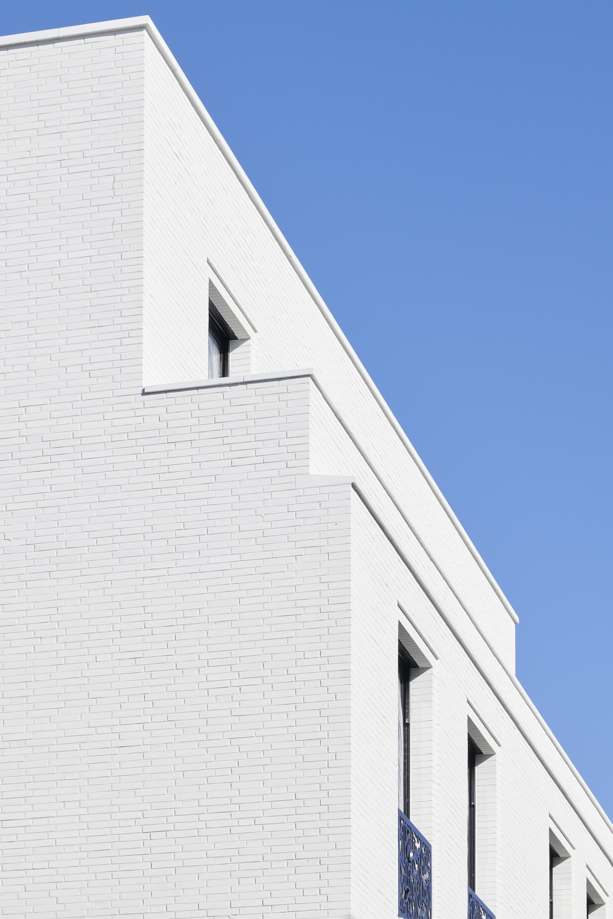 Ein Ansicht der Fassadenstruktur der Sophie